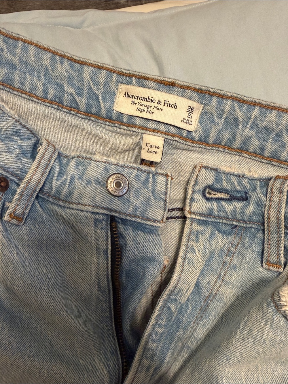Abercrombie & Fitch Light Blue Vintage Flare Jeans